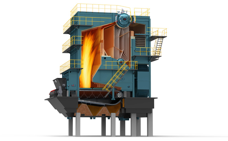 撬裝站和燃氣鍋爐間距實拍