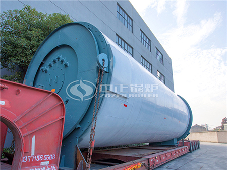 2噸燃?xì)庹羝仩t出廠裝車中